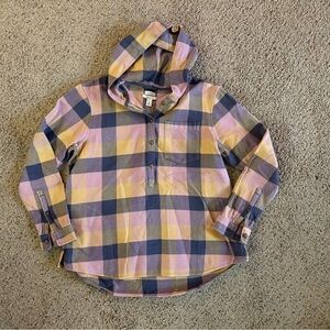EUC Women’s L.L. Bean Flannel 1/2 Button